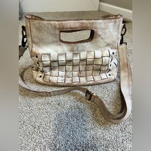 Bed Stu leather weaved purse .